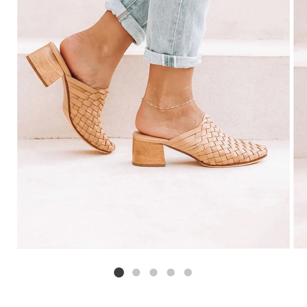 Liberte Leather Bondi Woven Mules